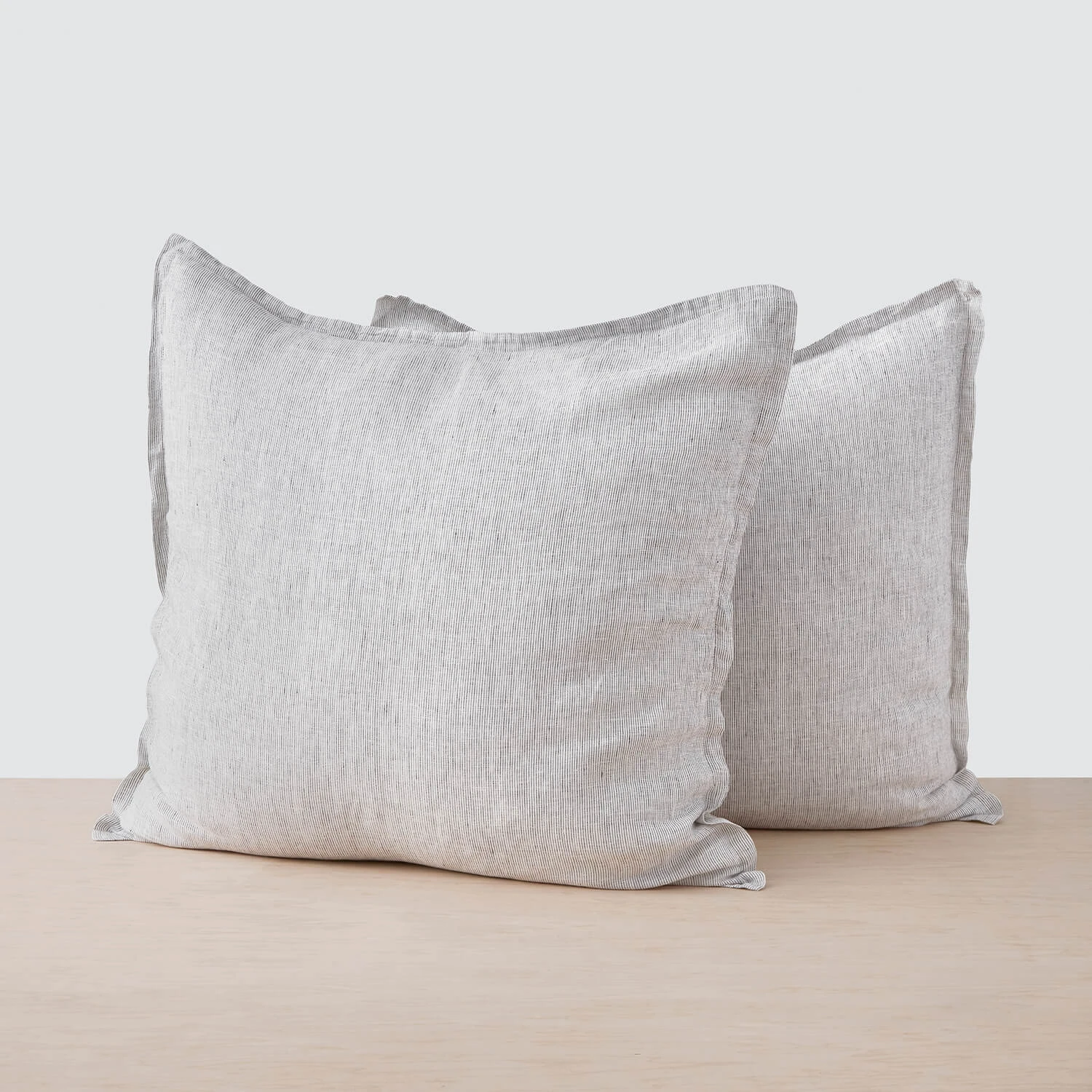 Stonewashed Linen Euro Shams 3 Stonewashed Linen Euro Shams