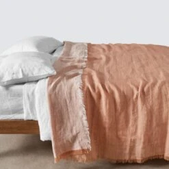Arya Linen Throw -Home Sale Shop Arya Linen Bed Blanket Clay 1 ef7aaa8b 0d9a 42ab 9f31 17a1c042ca80
