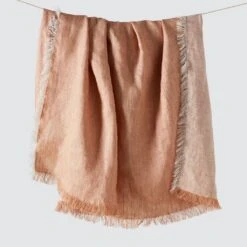 Arya Linen Throw -Home Sale Shop Arya Linen Throw Clay 1
