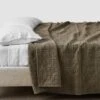 Ayla Organic Cotton Quilted Bed Blanket -Home Sale Shop Ayla Organic Cotton Quilt Olive 1 aaaecfa3 0bd1 4374 80e2 b20165559a0b