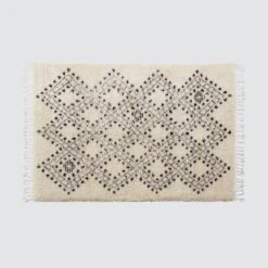 Aziza Hand-Knotted Beni Ourain Area Rug -Home Sale Shop Aziza Area Rug 3