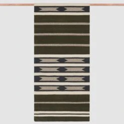 Bandera Handwoven Accent Rug -Home Sale Shop Bandera Flatweave Runner Olive 1
