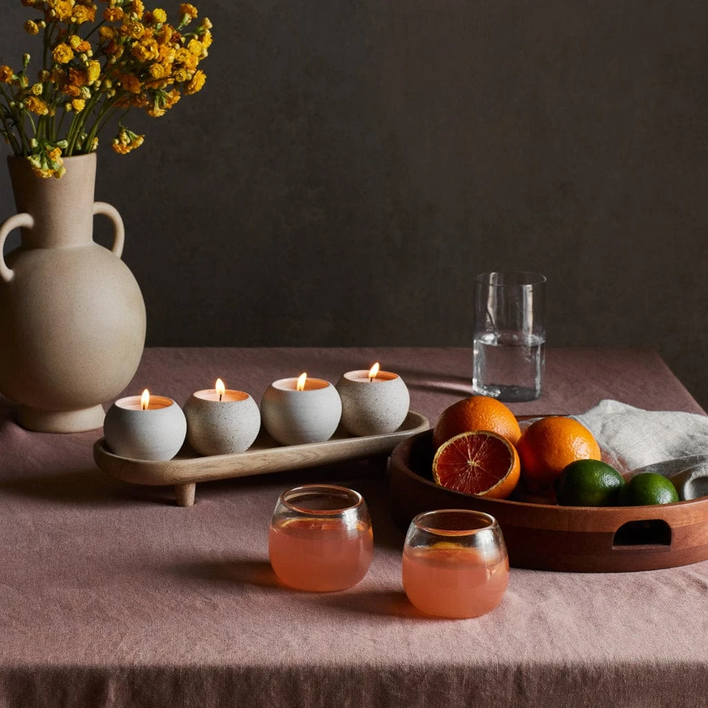 Camino Candle & Tray Set 4 Camino Candle & Tray Set - Image 2