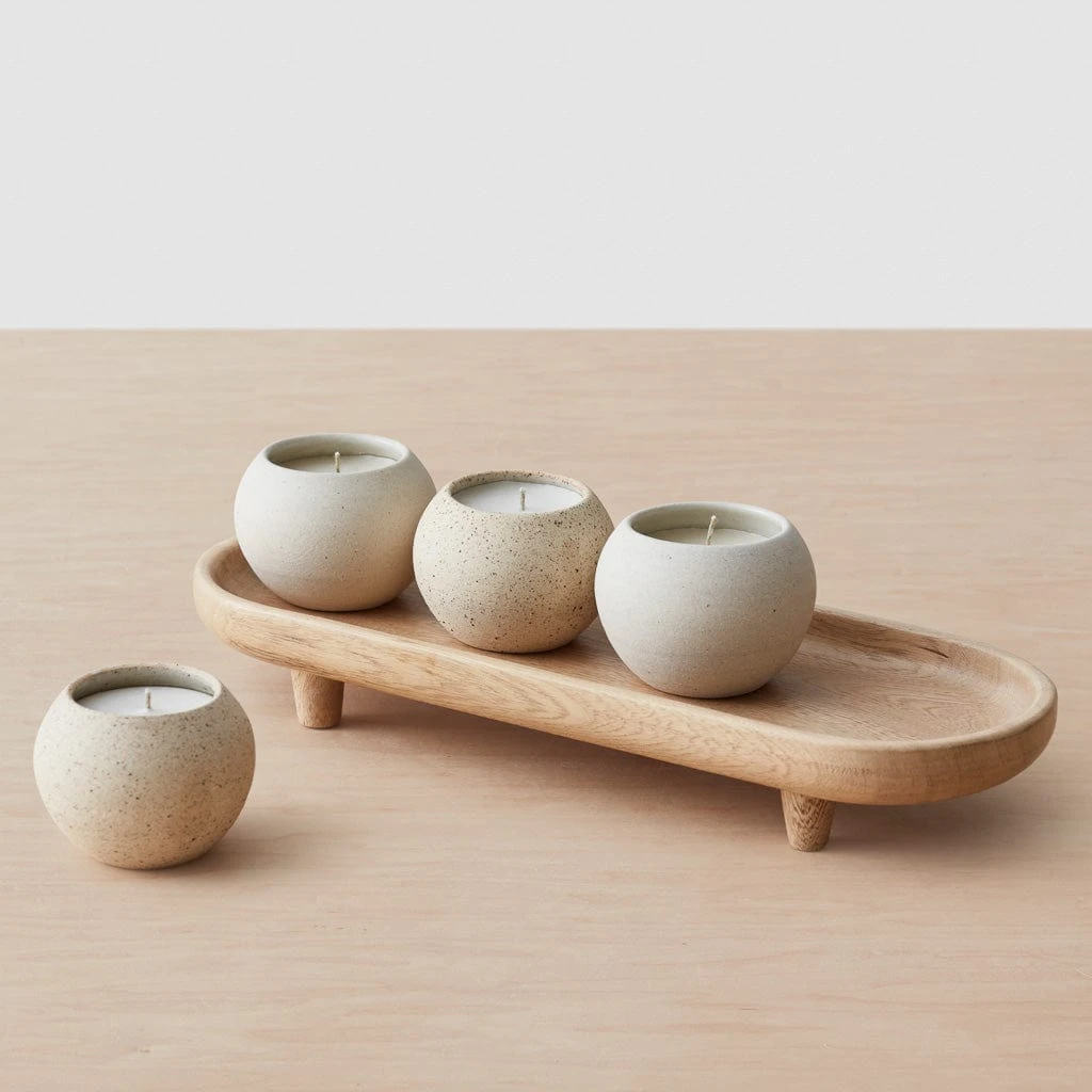 Camino Candle & Tray Set 6 Camino Candle & Tray Set - Image 4