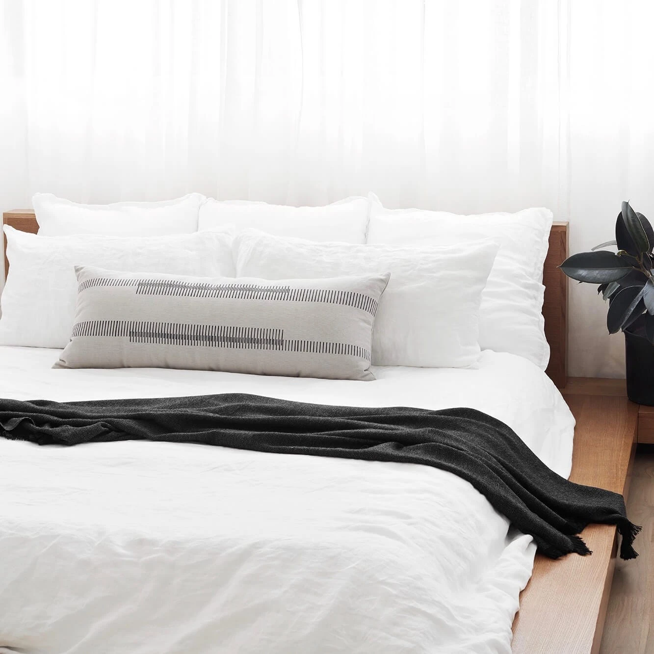 Stonewashed Linen Euro Shams 6 Stonewashed Linen Euro Shams - Image 4