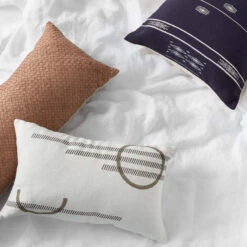 Dhara Leather Lumbar Pillow -Home Sale Shop Citizenry Aug1 12342 Final