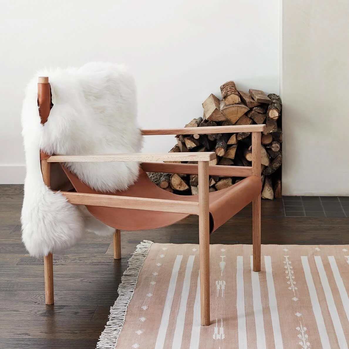 Sheepskin Throw - White 6 Sheepskin Throw - White - Image 4