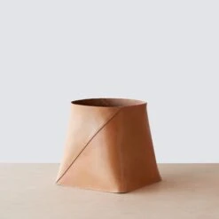 Azad Tall Leather Storage Bins -Home Sale Shop Citizenry BoltMarch15 24846 Final