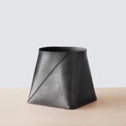 Azad Tall Leather Storage Bins -Home Sale Shop Citizenry BoltMarch15 24856 Final