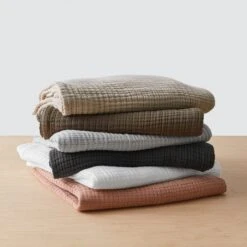 Cotton Gauze Throw -Home Sale Shop Cotton Gauze Throw Charcoal 2copy4