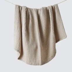 Cotton Gauze Throw -Home Sale Shop Cotton Gauze Throw Tan 1