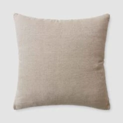 Dhara Leather Square Pillow -Home Sale Shop Dhara Leather Square Pillow Ivory 3