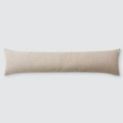 Dhara Leather Lumbar Pillow -Home Sale Shop Dhara Lumbar Pillow Ivory 12x48 4