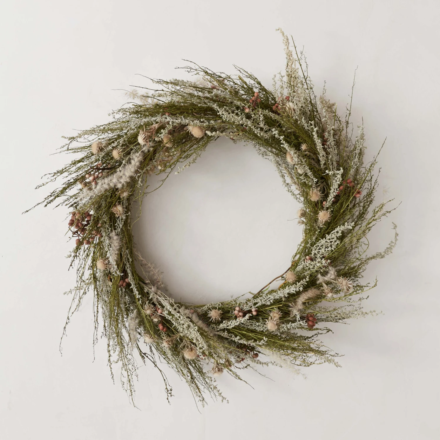 Dried Wildflower And Greenery Wreath 3 Dried Wildflower And Greenery Wreath