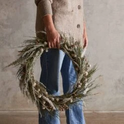 Dried Wildflower And Greenery Wreath 13 Dried Wildflower And Greenery Wreath -Home Sale Shop Dried Wildflower and Greenery Wreath Medium 5