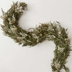 Fresh Olive And Dried Floral Garland - 6 Ft -Home Sale Shop Fresh Olive and Dried Floral Garland 2 Dried