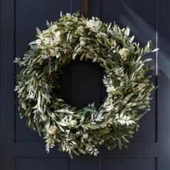 Fresh Olive And Dried Floral Wreath -Home Sale Shop Fresh Olive and Dried Floral Wreath Medium 9