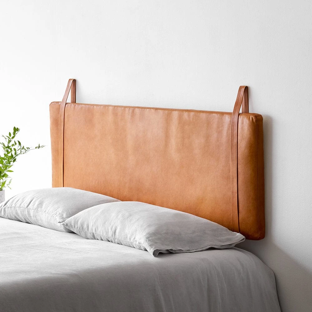 Hanging Leather Headboard 3 Hanging Leather Headboard