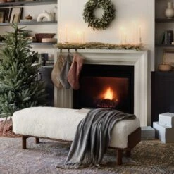 Helm Shearling Bench 11 Helm Shearling Bench -Home Sale Shop Helm Bench Cream Sheepskin 1