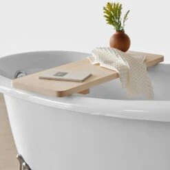 Hinoki Wood Bath Caddy -Home Sale Shop Hinoki Wood Bath Caddy 2