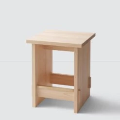 Hinoki Wood Counter Stool