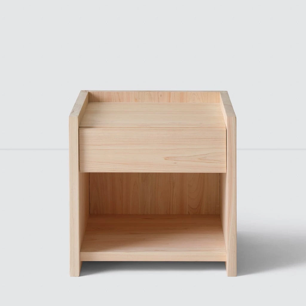 Hinoki Wood Nightstand 3 Hinoki Wood Nightstand