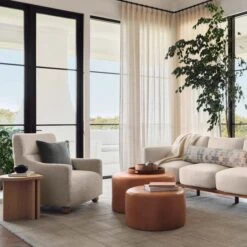 Hinoki Wood Side Table -Home Sale Shop Hinoki Wood Side Table Half Moon 11