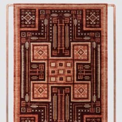 Jagriti Hand-Knotted Area Rug 21 Jagriti Hand-Knotted Area Rug -Home Sale Shop Jagriti Area Rug Rust 1