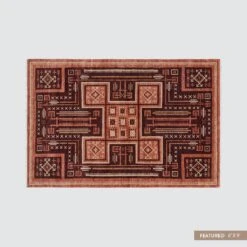Jagriti Hand-Knotted Area Rug 26 Jagriti Hand-Knotted Area Rug -Home Sale Shop Jagriti Area Rug Rust Labeled 3