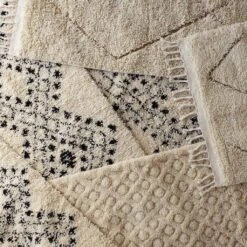 Khalida Hand-Knotted Beni Ourain Area Rug -Home Sale Shop Khalida Area Rug 4