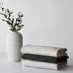 La Calle Alpaca Throw -Home Sale Shop La Calle Alpaca Throw Olive 6