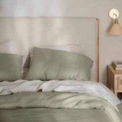 Laurel Bed With Low Footboard 23 Laurel Bed With Low Footboard -Home Sale Shop Laurel Bed Cotton Linen Oat Maple Wood 2