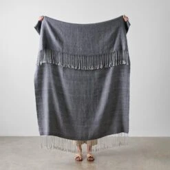 Lirio Alpaca Throw -Home Sale Shop Lirio Alpaca Throw Stone Blue 3