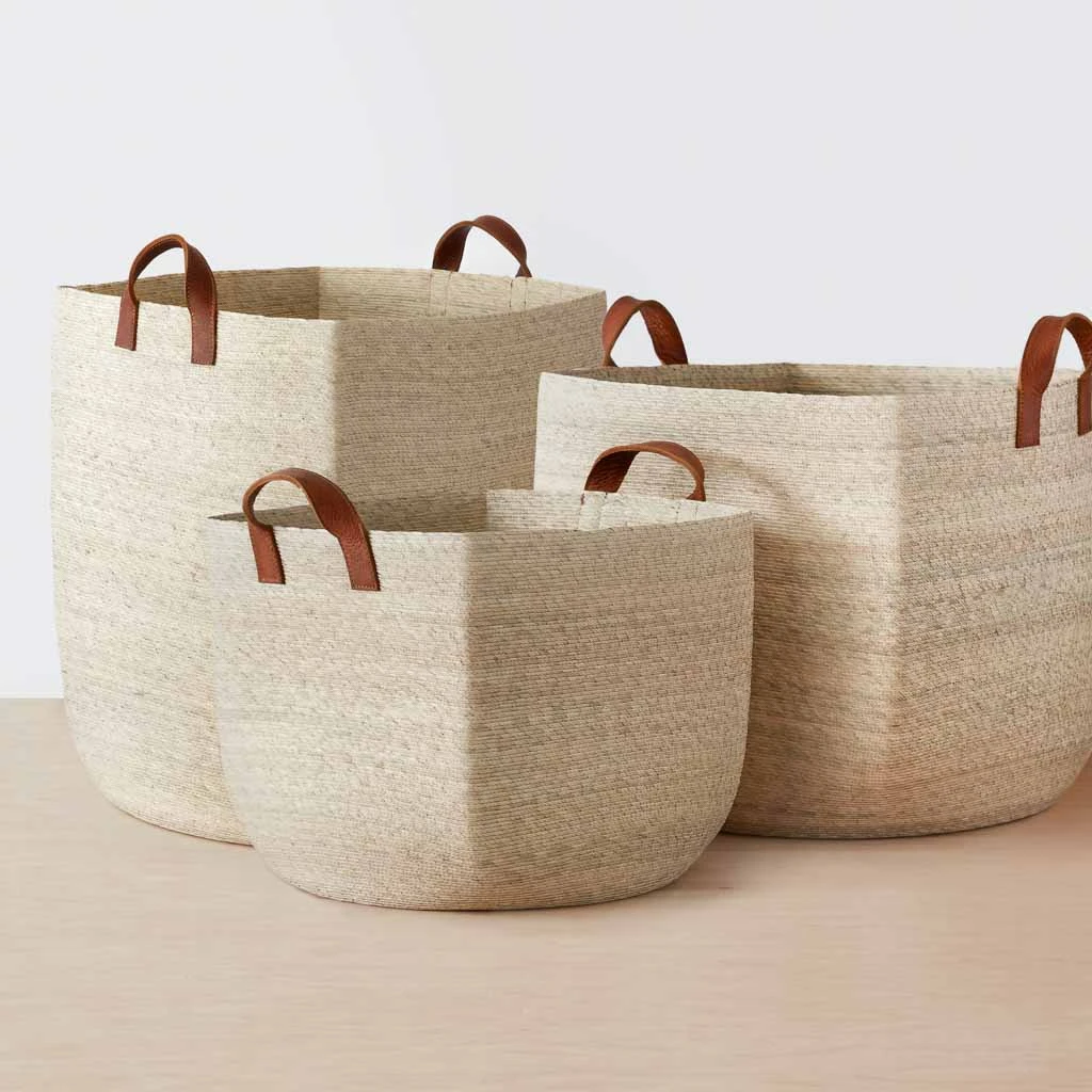 Mercado Storage Baskets - Square 3 Mercado Storage Baskets - Square