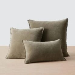 Naveta Velvet Small Lumbar Pillow -Home Sale Shop Naveta Velvet Lumbar PIllow Moss 3