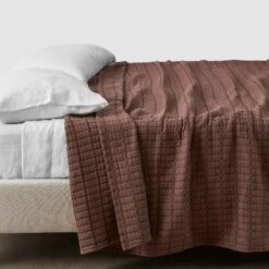 Naya Organic Cotton Quilted Bed Blanket 28 Naya Organic Cotton Quilted Bed Blanket -Home Sale Shop Naya Organic Cotton Quilt Mulberry 1