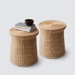 Ora Wicker Side Table