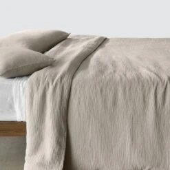 Organic Cotton Gauze Duvet Set -Home Sale Shop Organic Cotton Gauze Duvet Set Tan 3
