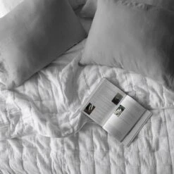 Organic Cotton Gauze Quilt 32 Organic Cotton Gauze Quilt -Home Sale Shop Organic Cotton Gauze Quilt White 4