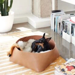 Azad Low Leather Storage Bin -Home Sale Shop P0CUtlHDRCiOvOdUb4VhRA thumb 2813