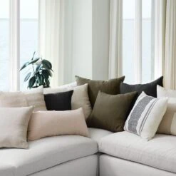 Prisha Linen Pillow 29 Prisha Linen Pillow -Home Sale Shop Prisha Linen Pillow Charcoal Grey 8