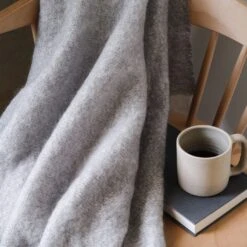 Rowan Mohair Throw 38 Rowan Mohair Throw -Home Sale Shop Rowan Mohair Throw Dove Grey 11