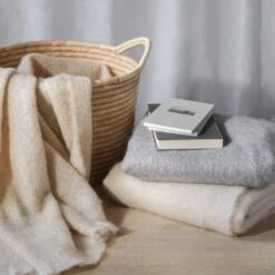 Rowan Mohair Throw 39 Rowan Mohair Throw -Home Sale Shop Rowan Mohair Throw Dove Grey 4