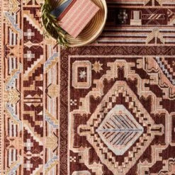Salma Hand-Knotted Area Rug 17 Salma Hand-Knotted Area Rug -Home Sale Shop Salma Area Rug Rust 2