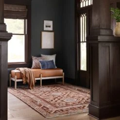 Salma Hand-Knotted Area Rug 19 Salma Hand-Knotted Area Rug -Home Sale Shop Salma Area Rug Rust 8 1