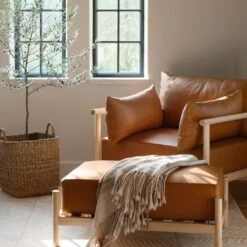 Santo Rectangular Ottoman -Home Sale Shop Santo Rectangular Leather Ottoman 13