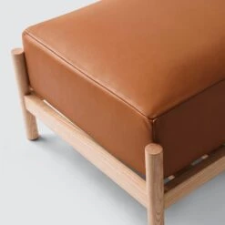 Santo Rectangular Ottoman -Home Sale Shop Santo Rectangular Leather Ottoman 3