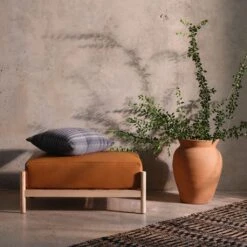 Santo Rectangular Ottoman -Home Sale Shop Santo Rectangular Leather Ottoman 6