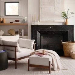 Santo Rectangular Ottoman -Home Sale Shop Santo Rectangular Linen Ottoman 12