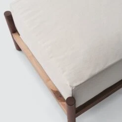 Santo Rectangular Ottoman -Home Sale Shop Santo Rectangular Linen Ottoman 4